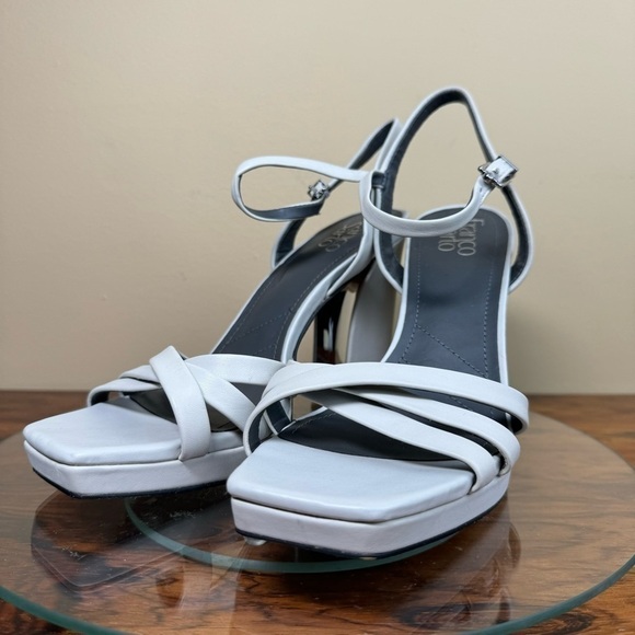 Franco Sarto Damalis Platform Sandal - Stone  - size 9 - Picture 3 of 12